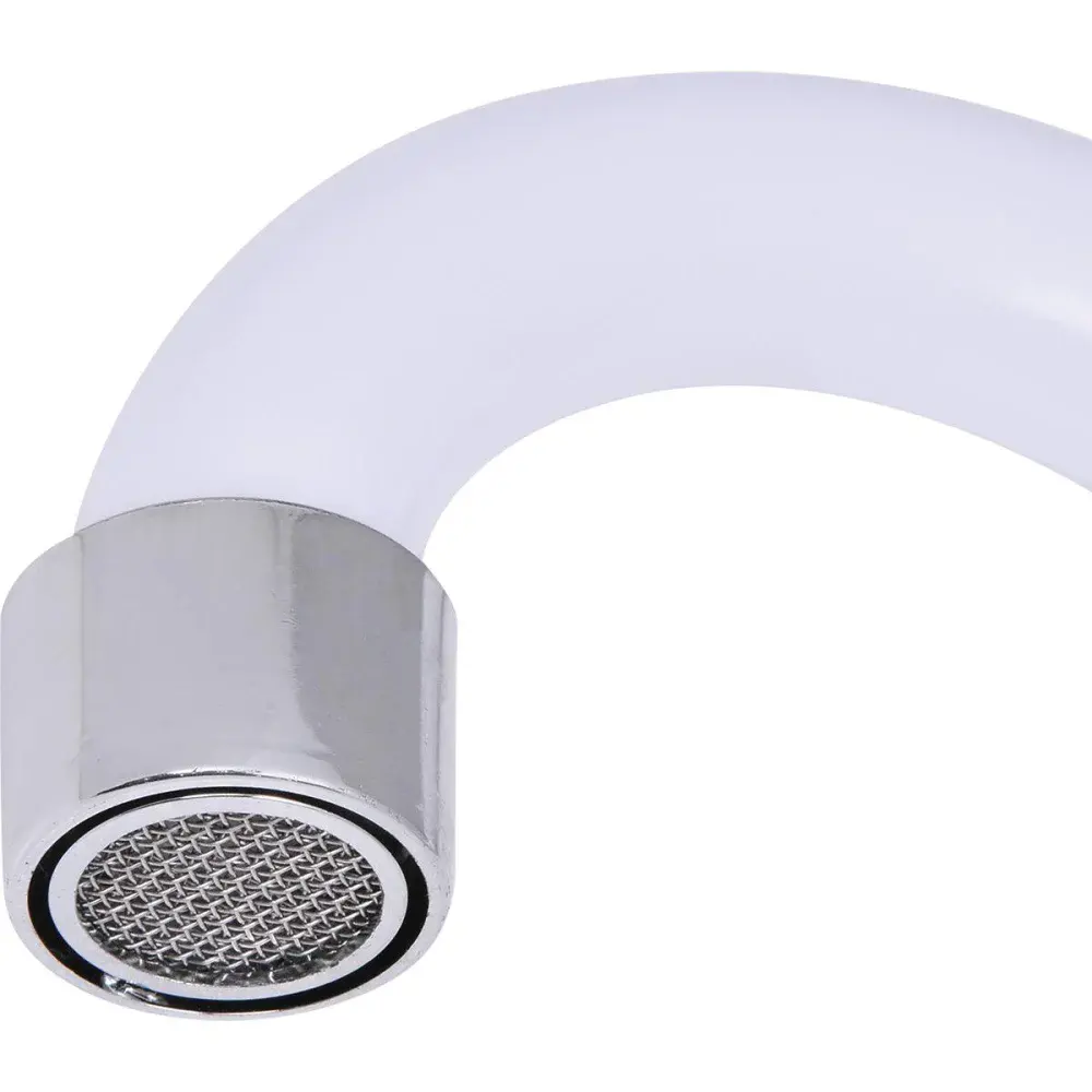 Torneira de parede com bica móvel 1/4 abs branco C50 Liege — fotografia 4