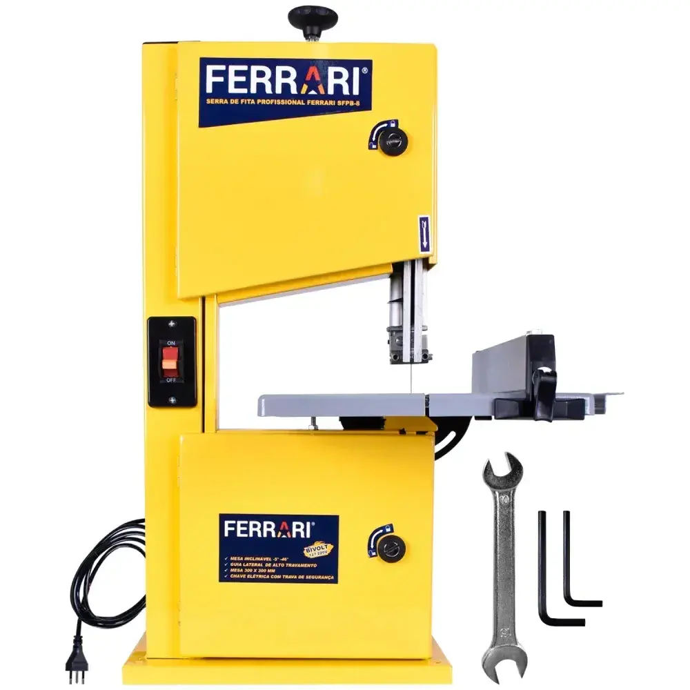 Serra fita vertical modelo SFPB-8 Ferrari - bivolt