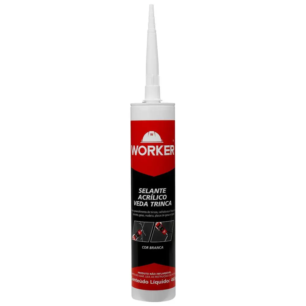 Selante acrílico veda trinca branco 463G Worker — fotografia 4