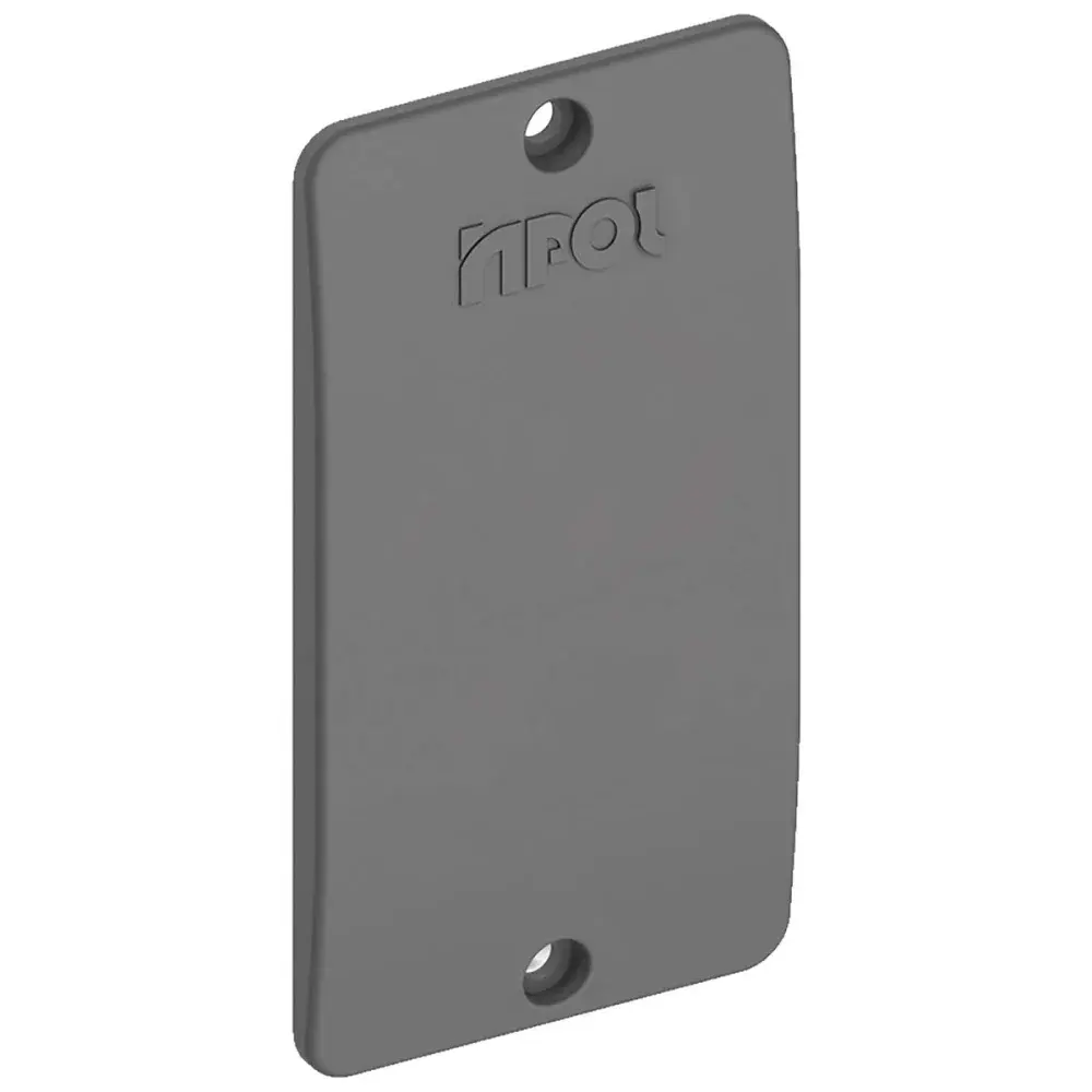 Tampa de interruptor pvc 1 cega cinza Inpol