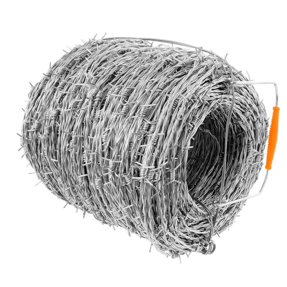 Arame farpado em aço zincado 250KGF 1,6MM 250M Acerosid — fotografia 3