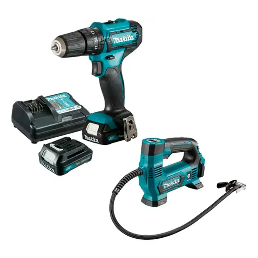 Kit parafusadeira/compressor KITHP333+MP100 Makita