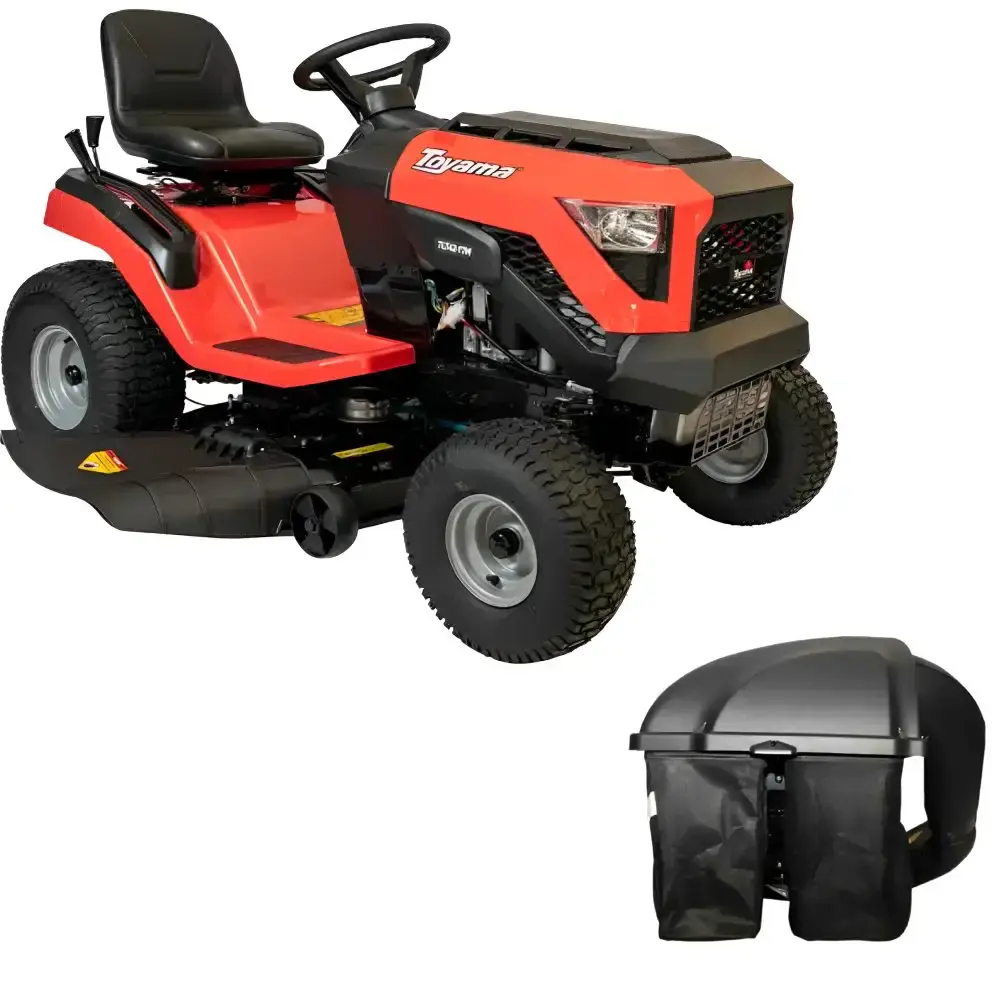 Trator cortador de grama 17HP gasolina 4T com recolhedor 42POL Toyama