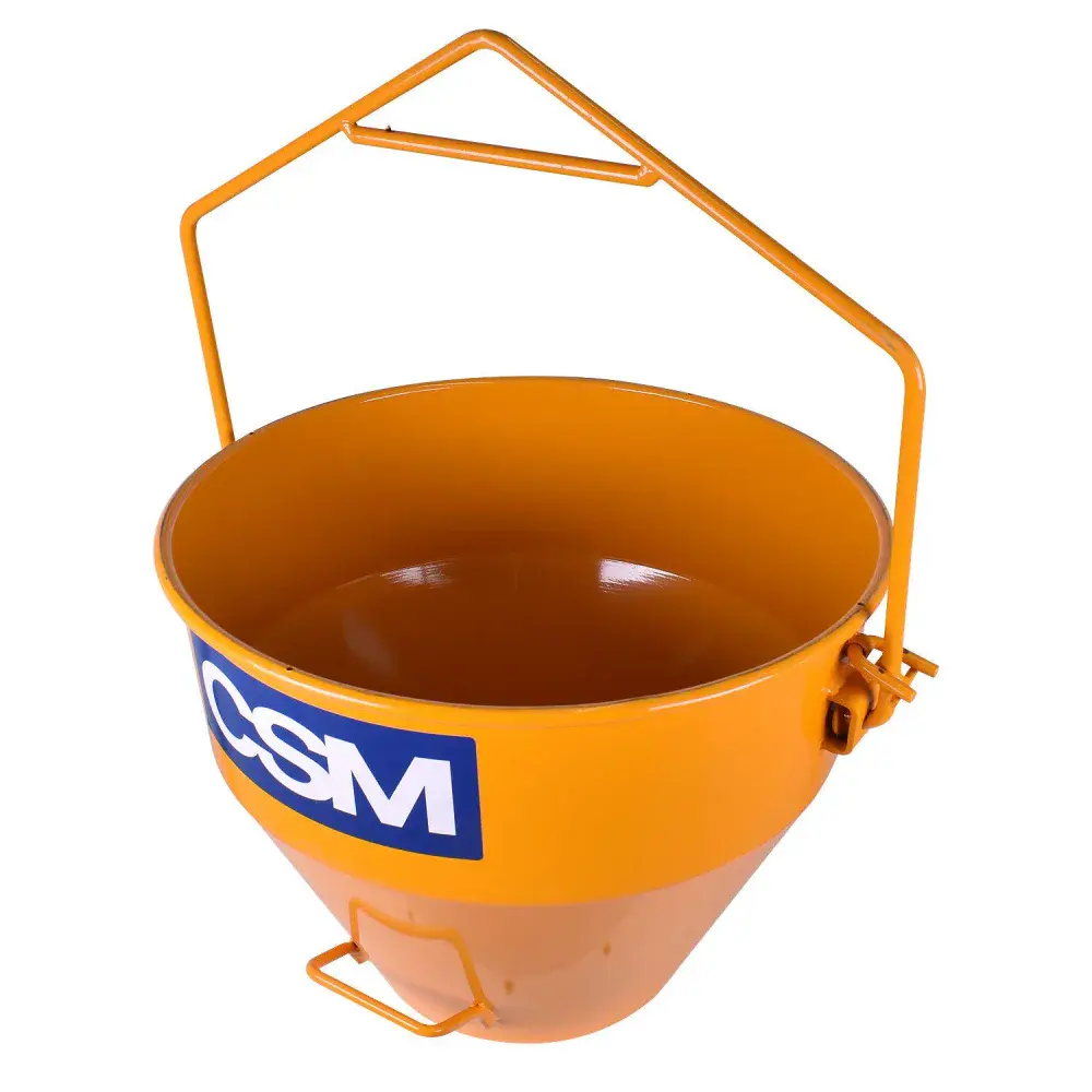 Caçamba para guinchos amarela com tripé 50L CSM — fotografia 4