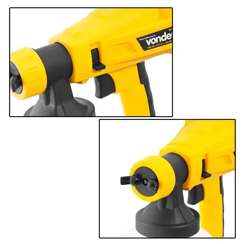 Pistola de pintura e pulverizadora elétrica 320W PEV400 Vonder 220 V — fotografia 3
