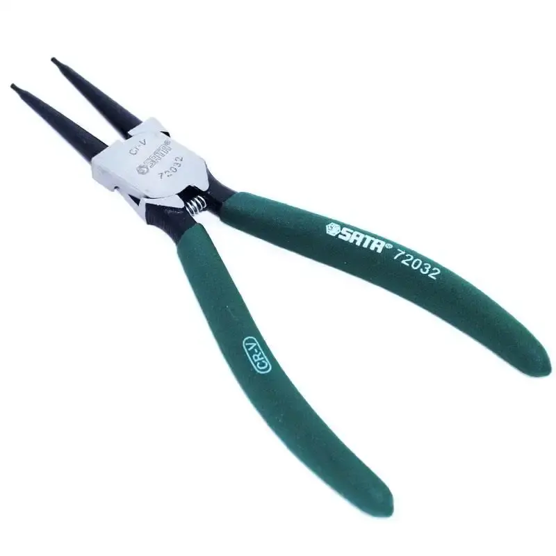 Alicate para anéis interno reto 7 POL ST72032ST Sata