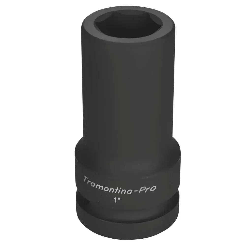 Soquete de impacto sextavado longo em aço cromo molibdênio 27 mm - encaixe 1 Tramontina 44932027 — fotografia de referência