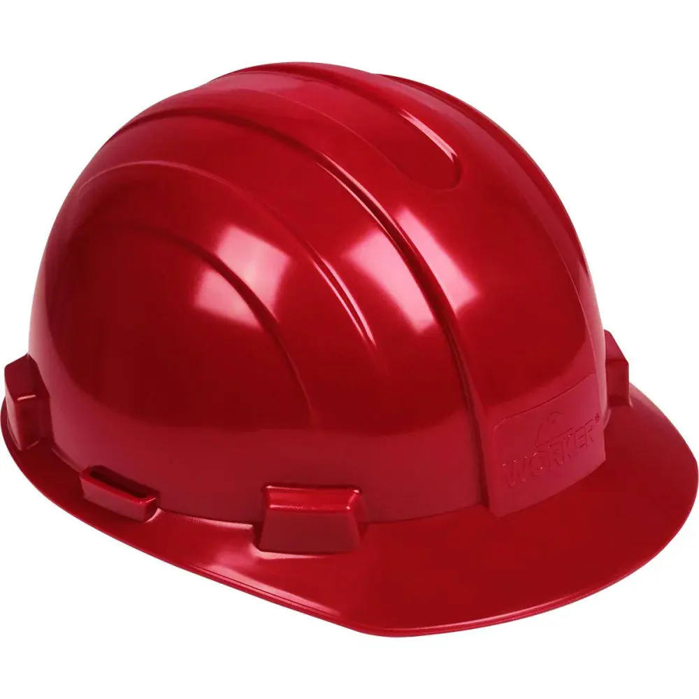 Capacete de proteção industrial vermelho max Worker