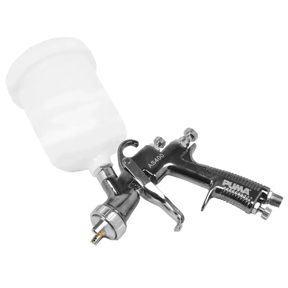 Pistola de pintura de gravidade hvlp 1,3MM 600ML Puma — fotografia 7