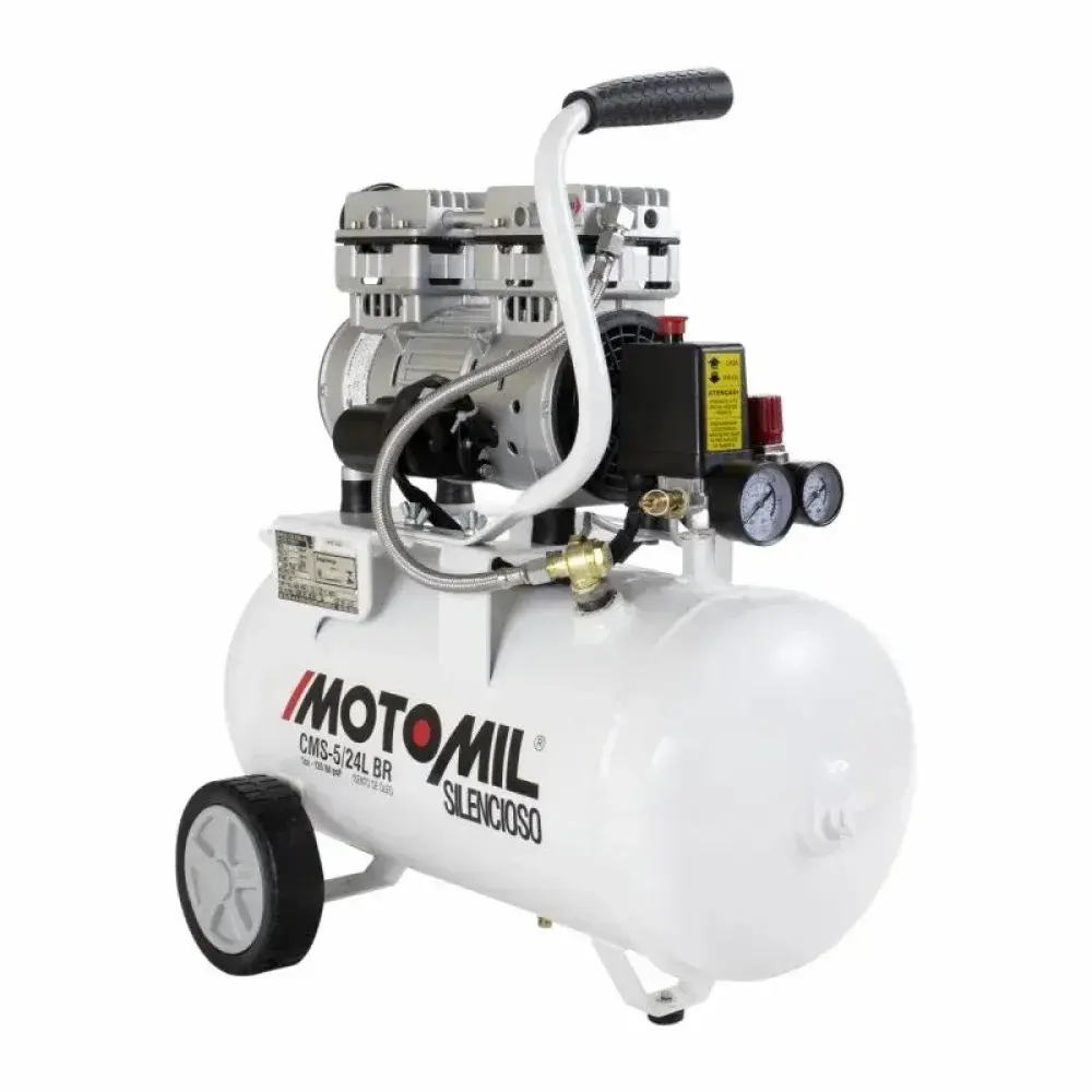 Compressor odonto silencioso cms 5,0/24BR 127V MotoMil — fotografia 8