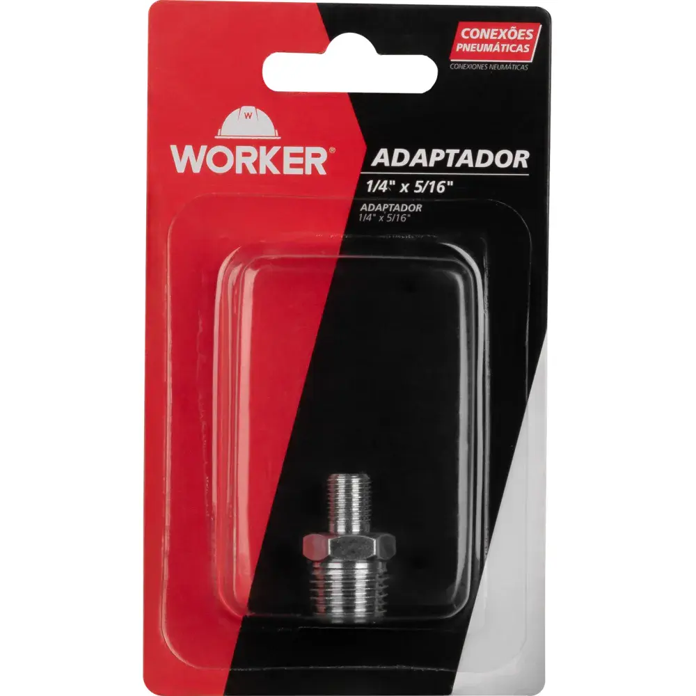 Adaptador 1/4(MACHO) x 5/16(MACHO) 1 peça Worker — fotografia 3