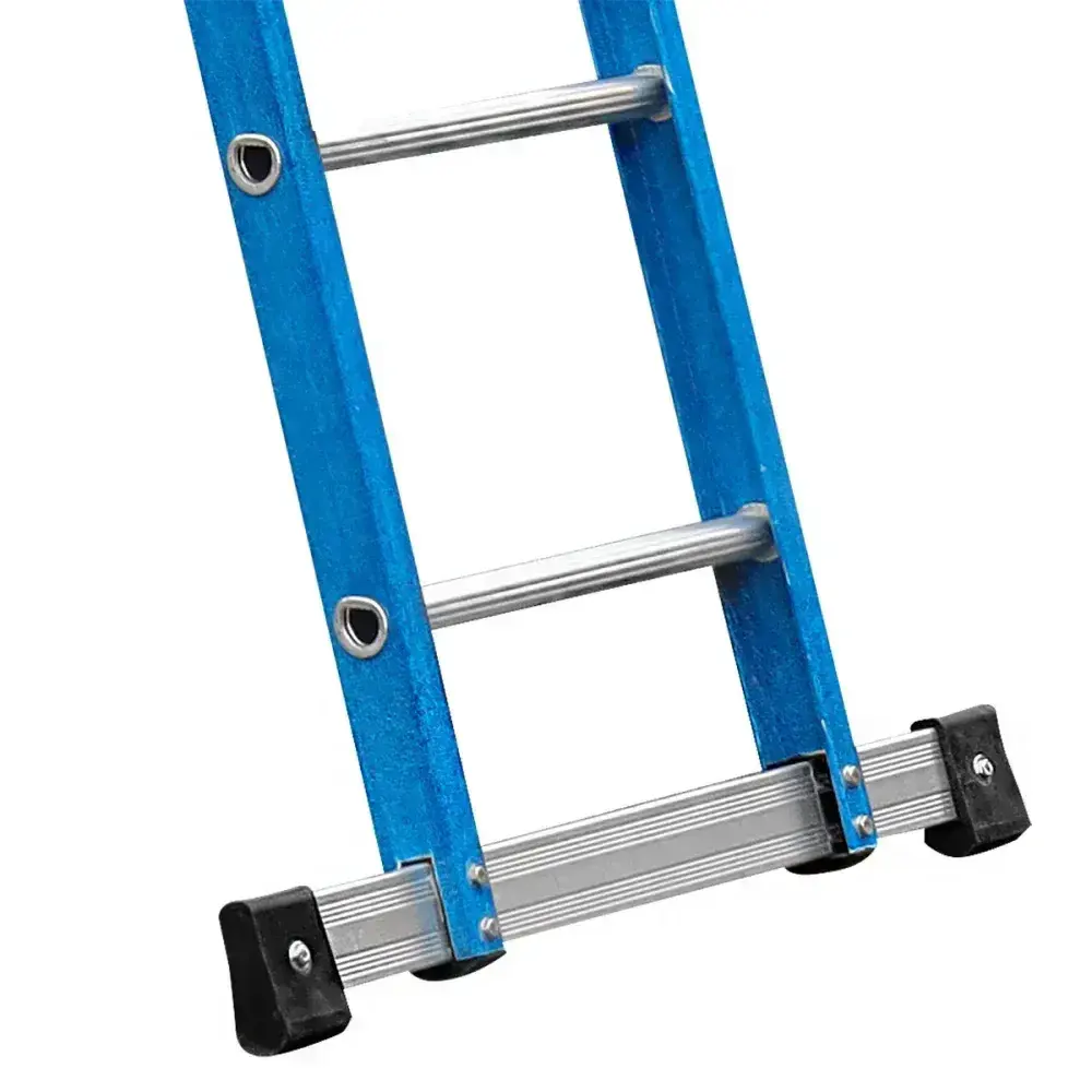 Escada extensiva tesoura 2,4X4,4M 14 degraus Worker — fotografia 12
