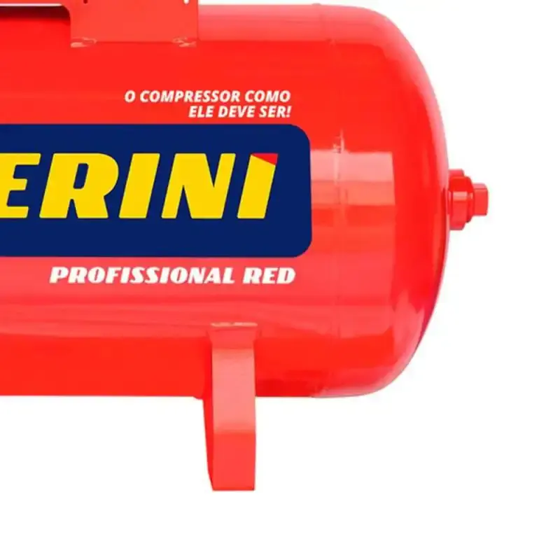 Compressor de ar 10 pés 2 HP 110L 2 pistões RED sem motor 19196 Chiaperini — fotografia 5
