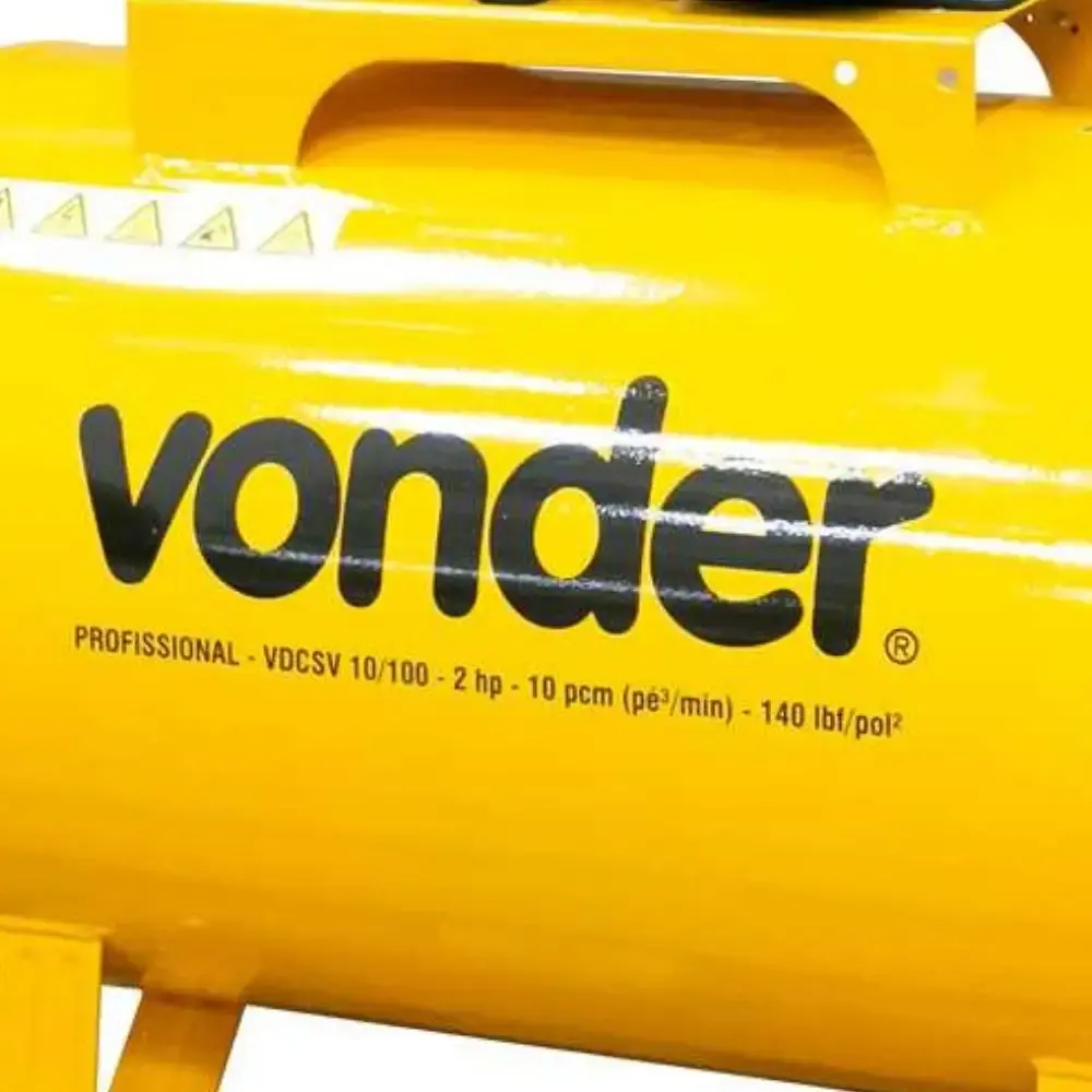 Compressor de ar VDCSV-10/100 trifásico Vonder — fotografia 4