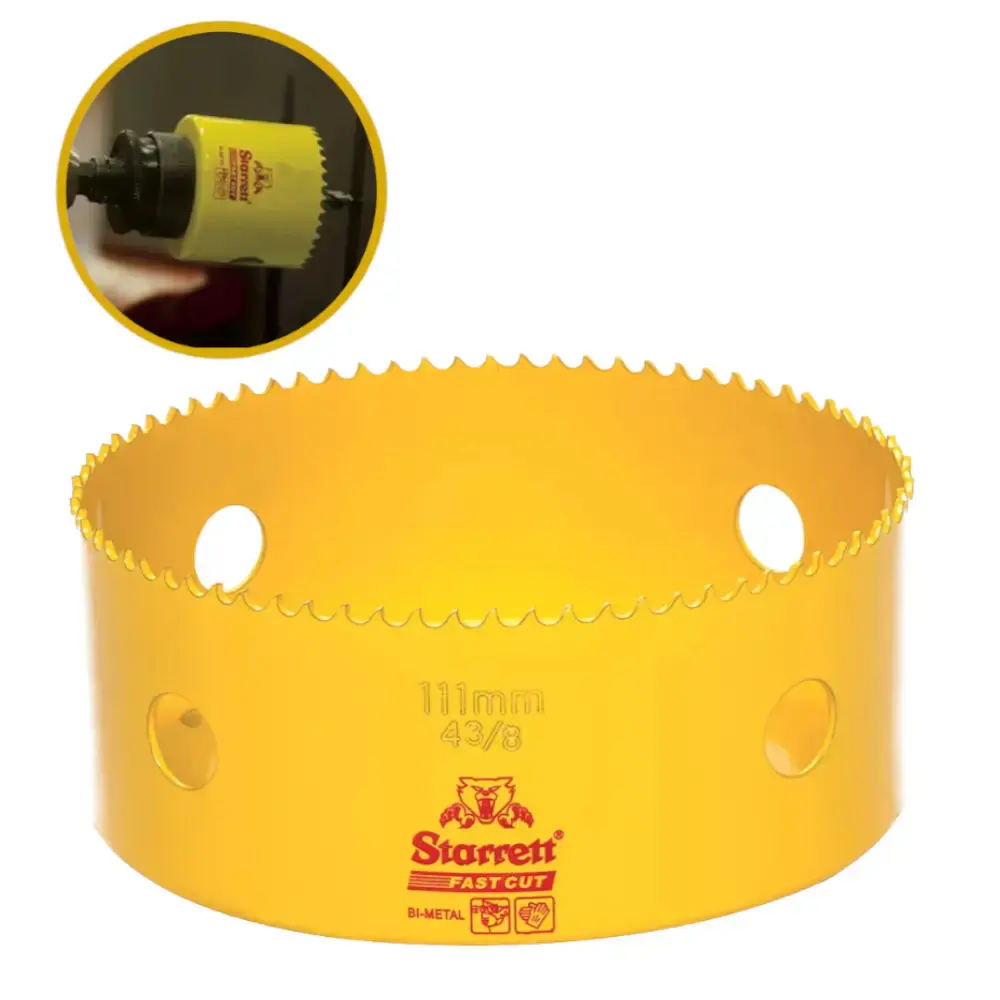 Serra copo fast cut bi-metal 4.3/8 FCH438-G Starrett — fotografia de referência
