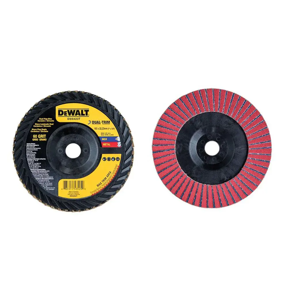 Disco flap -Trim com camada dupla G60 7X7/8” Dewalt — fotografia 3