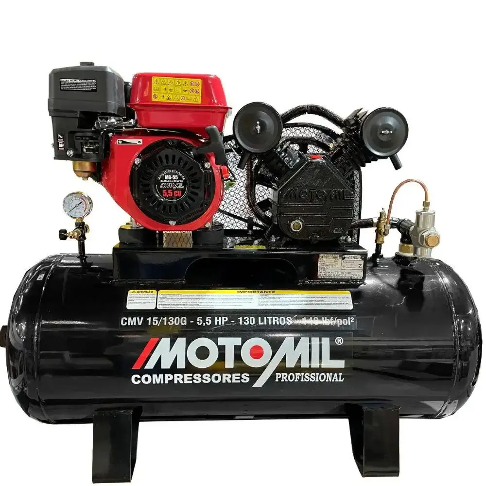 Compressor a gasolina 7HP 15 pés 130 litros CMV MotoMil
