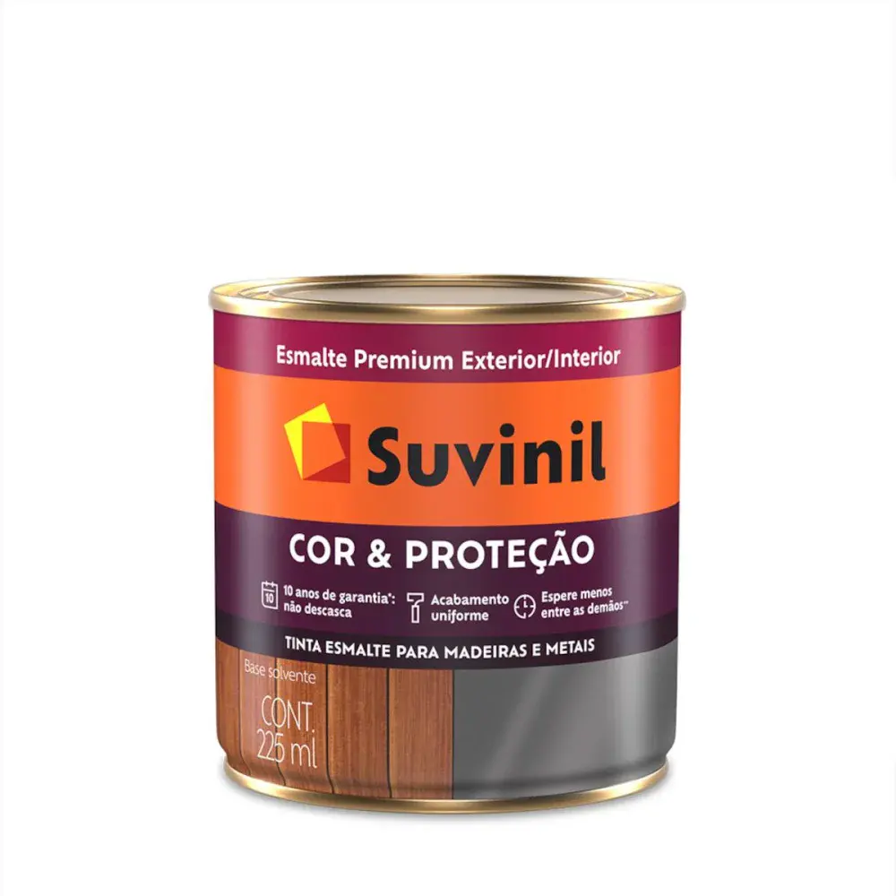 Tinta esmalte corproteção brilhante branca 225ML Suvinil — fotografia de referência