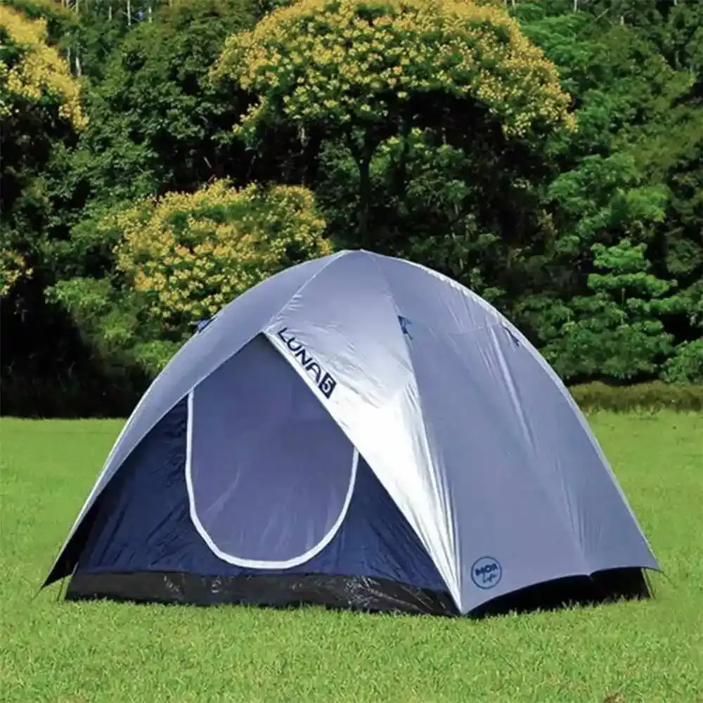 Barraca para camping luna 5 pessoas com colchão inflável casal kala Mor — fotografia 6