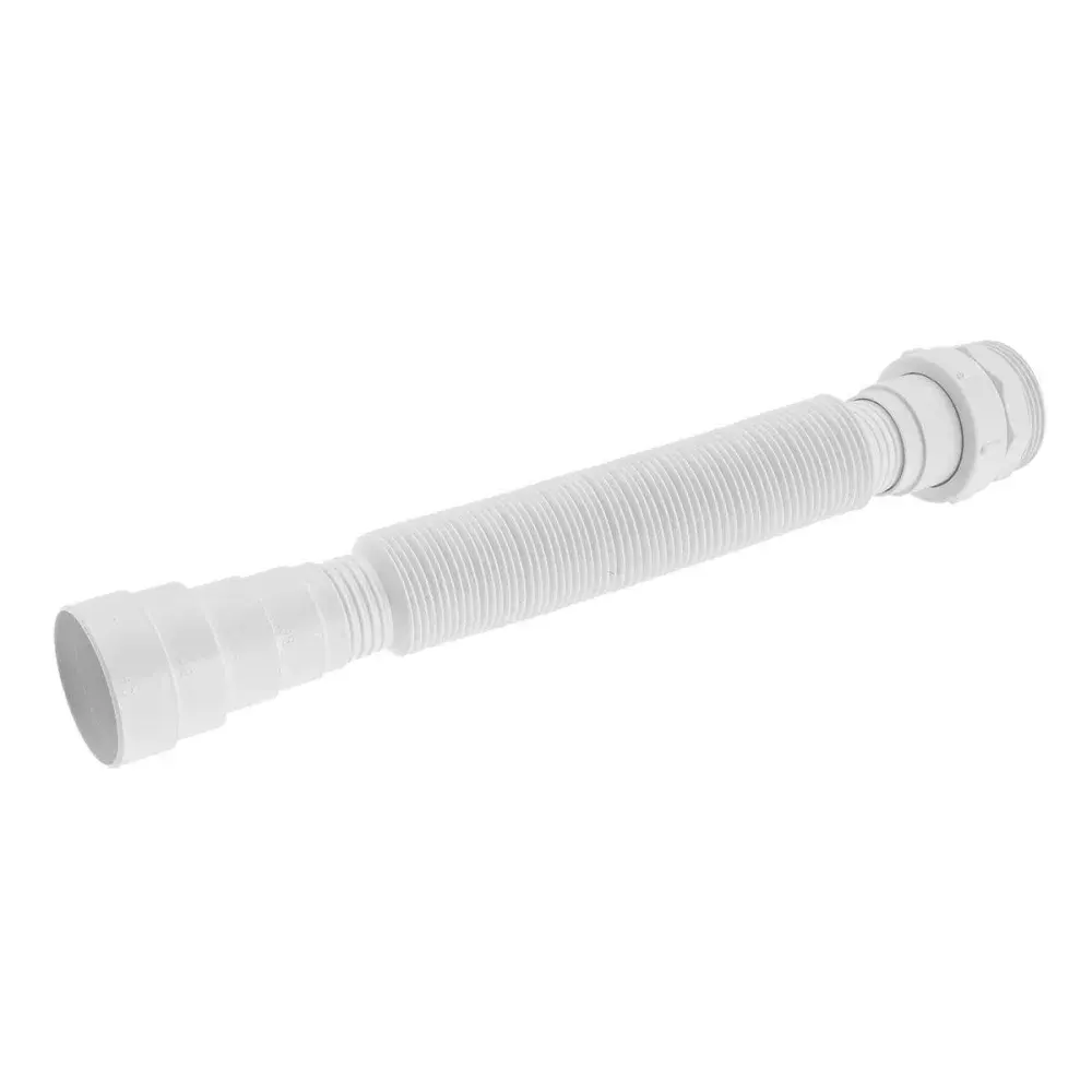 Sifão sanfonado extensivo de plástico branco 710MM Liege — fotografia de referência
