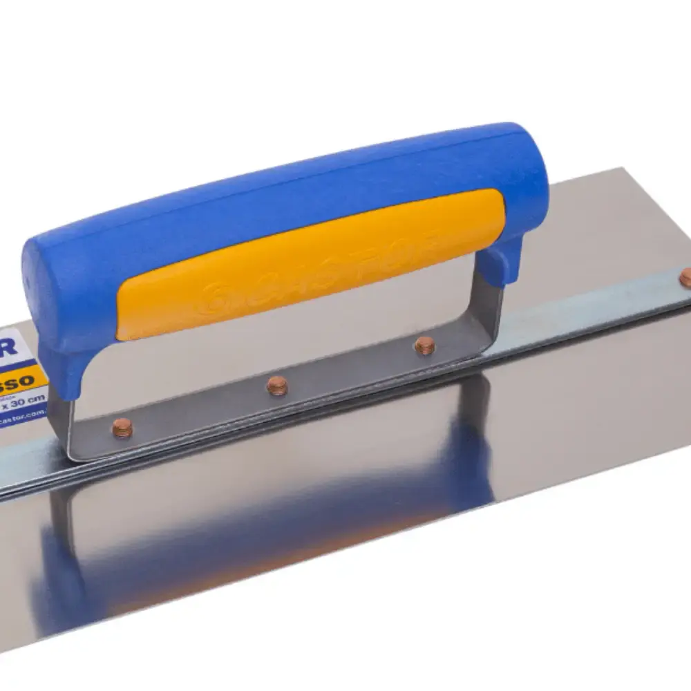 Desempenadeira de aço inox para gesso 12X30 CM 222 Castor — fotografia 3