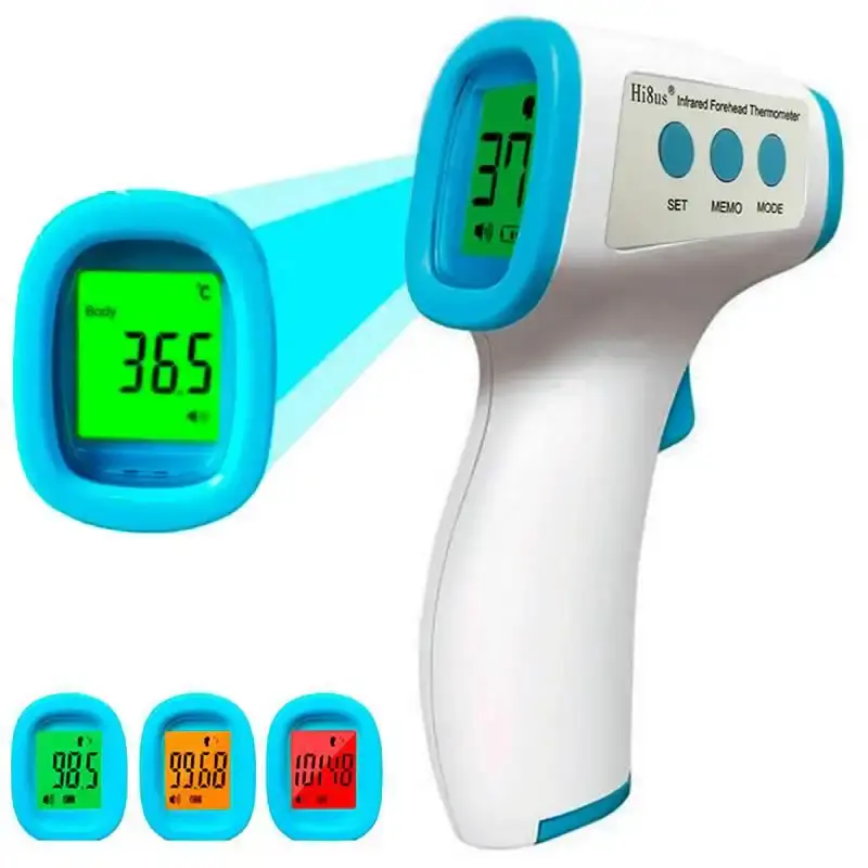 Termômetro digital infravermelho aferição de temperatura corporal à distância HG01 TR-19 HI8US
