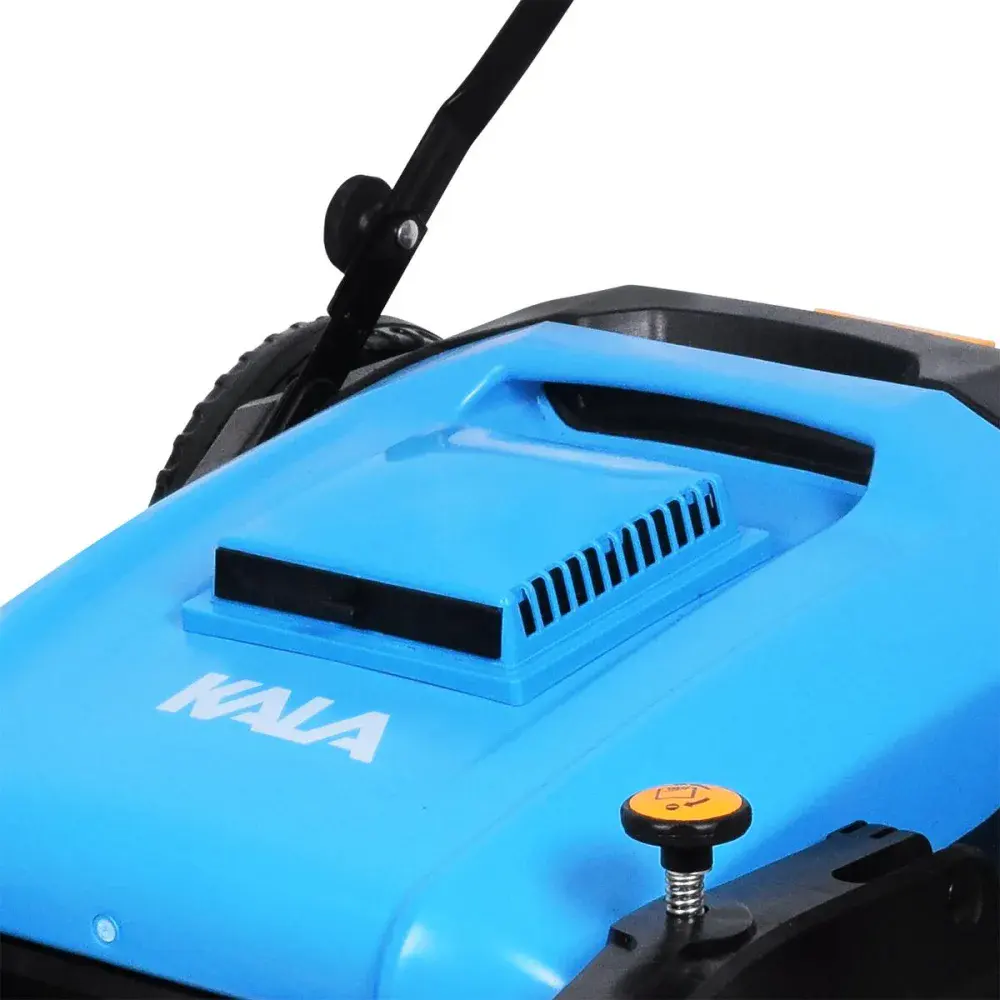 Varredeira manual para piso com 3 escovas 40L azul Kala — fotografia 4
