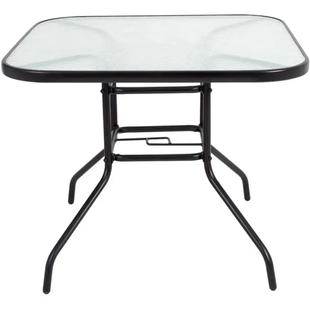 Conjunto de mesa e guarda-sol com 4 cadeiras para jardim acapulco Mor — fotografia 7