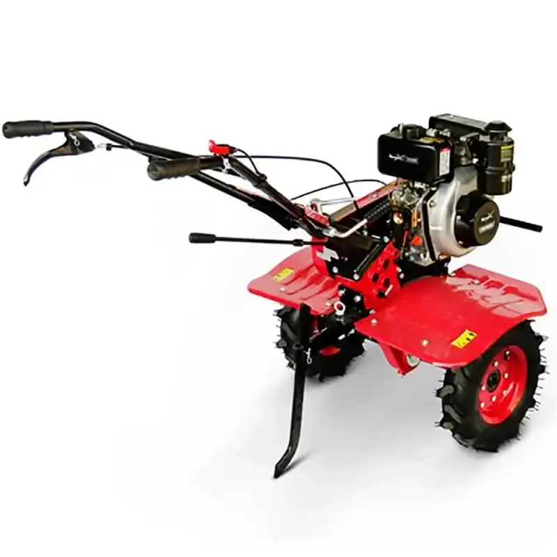 Motocultivador diesel 5,1 HP 4T 247 CC rodas e arado 90 CM TDT90RX 704-003 Toyama — fotografia 3
