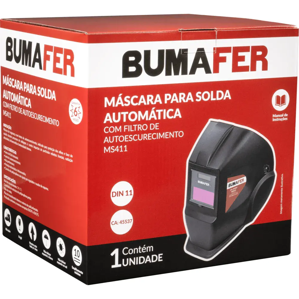 Máscara de solda automática com auto escurecimento Bumafer — fotografia 5
