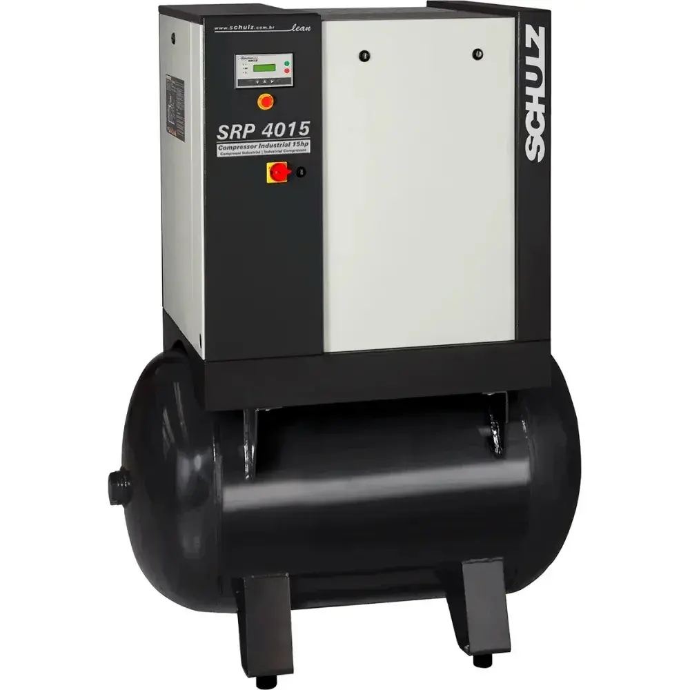 Compressor ar de parafuso 131 psi srp 4015E 15CV 380V Schulz — fotografia 2