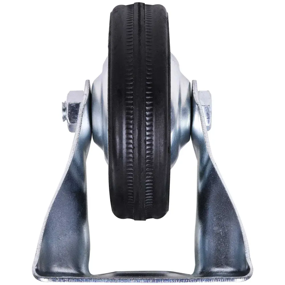 Rodízio de borracha 3 75MM fixo preto Worker — fotografia 3