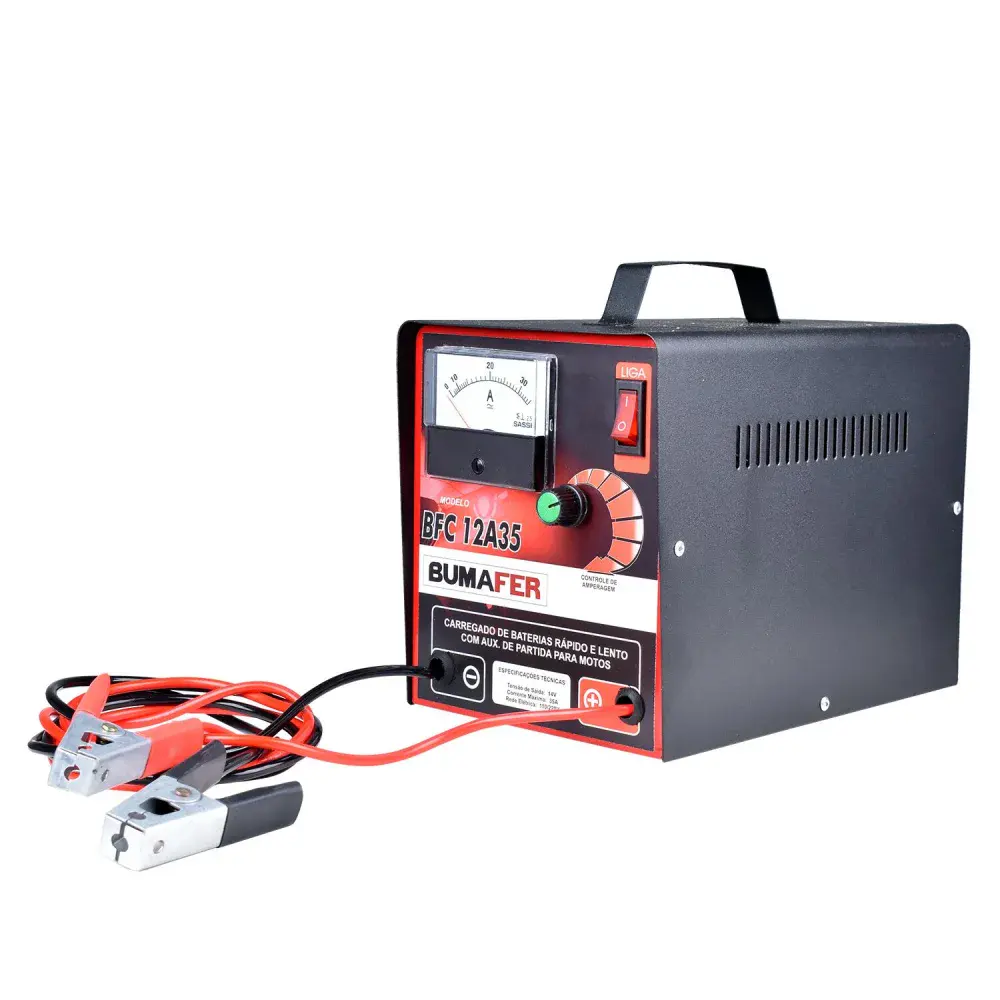 Carregador de bateria bivolt BFC12A35 35 amperes Bumafer