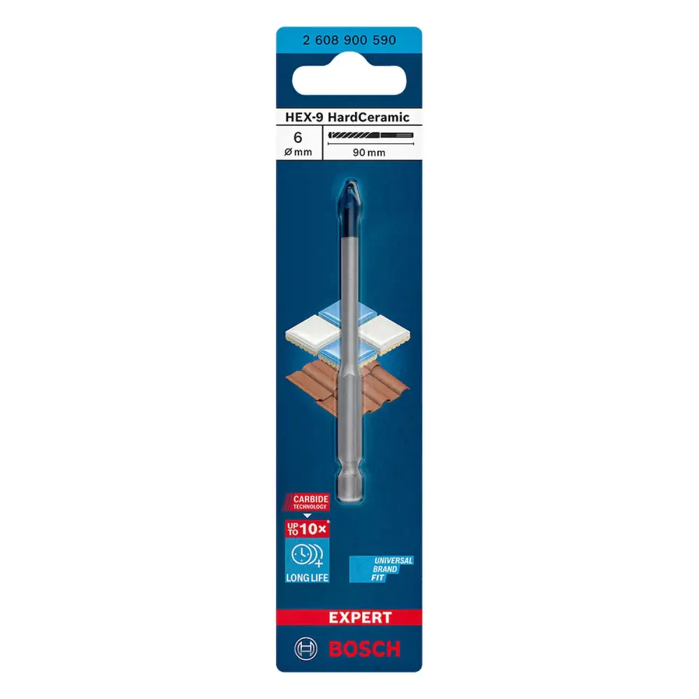 Broca hard cerâmica 6X90MM HEX-9 Bosch — fotografia 5