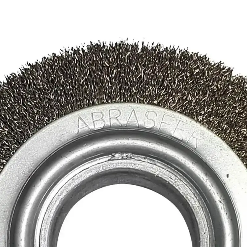 Escova de Aço Circular 6 x 3/4 POL Furo 1/2" ABRASFER — fotografia 4