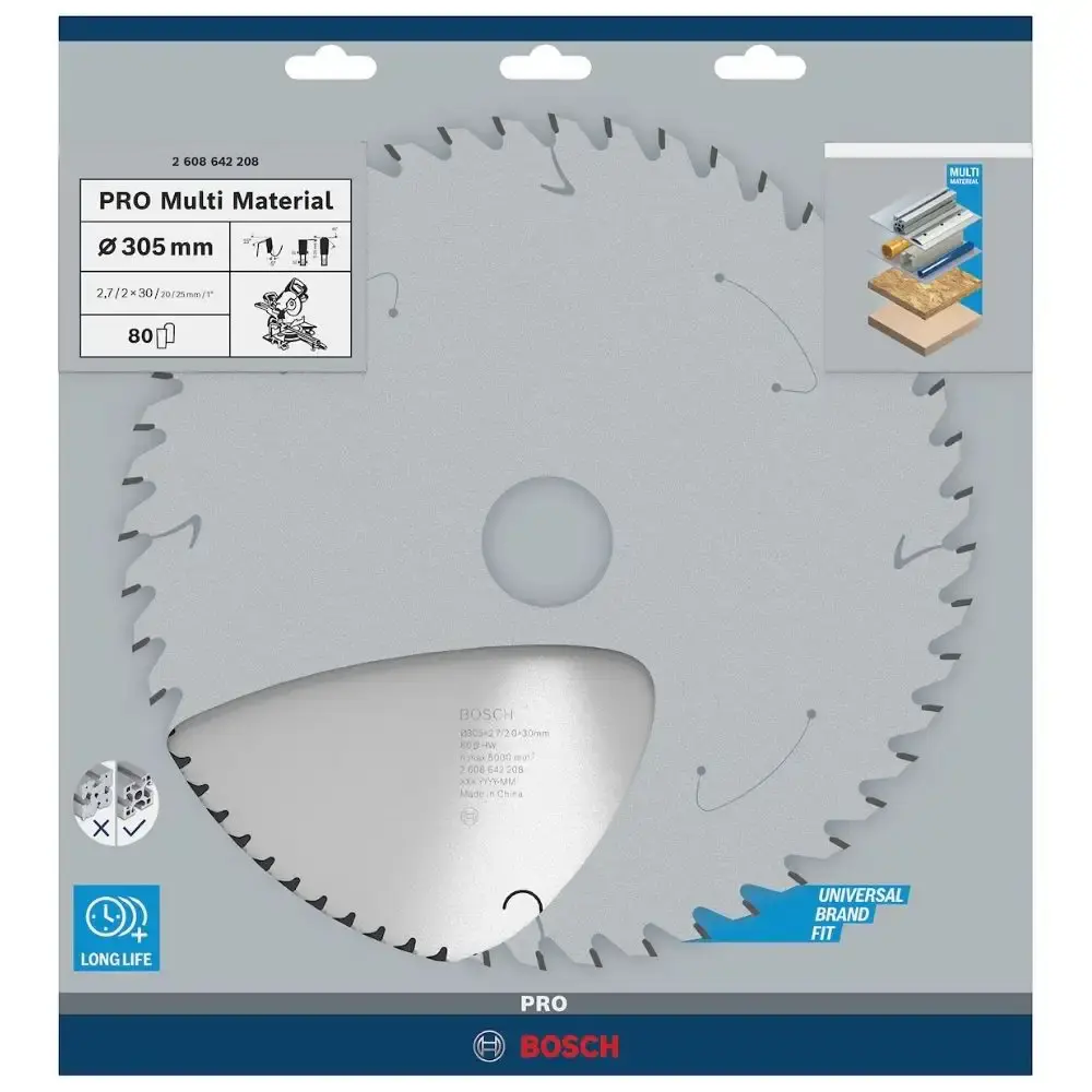 Disco de corte para alumínio 305X3,0MM 80 dentes Bosch — fotografia 3