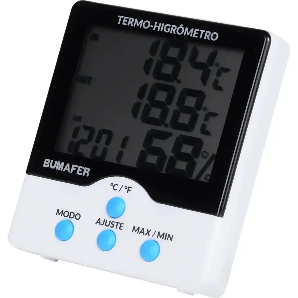 Termo higrômetro digital de temperatura e umidade 1,5M Bumafer — fotografia 8