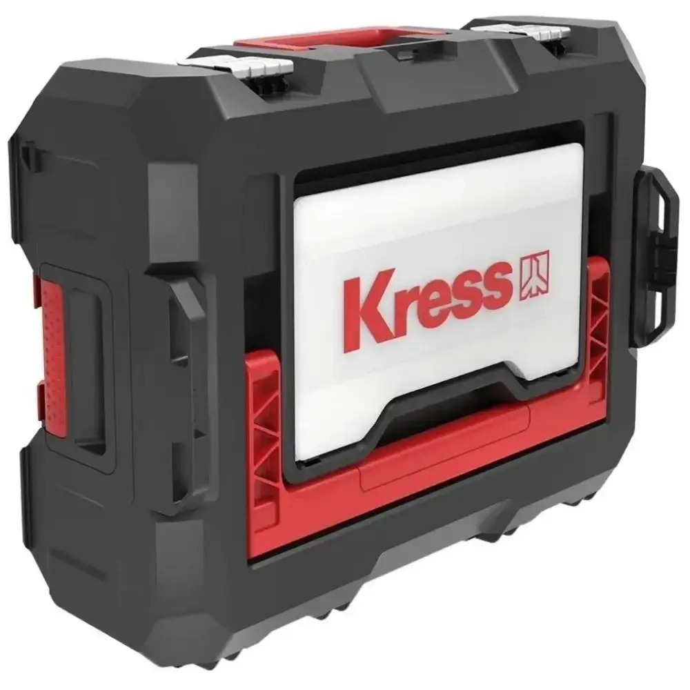 Chave de impacto 1/4 POL com esmerilhadeira 5 POL e bateria 20V 4.0AH carregador Kress — fotografia 4