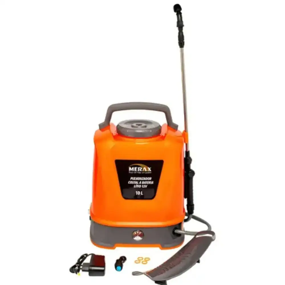 Pulverizador costal a bateria 10 litros 12V 2AH PUL010 Merax — fotografia 5