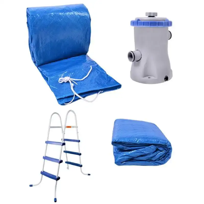Piscina com Armação 13.000 Litros 457 x 91 CM com Filtro, Cobertura, Forro e Escada BEL 220 V BEL FIX — fotografia 3