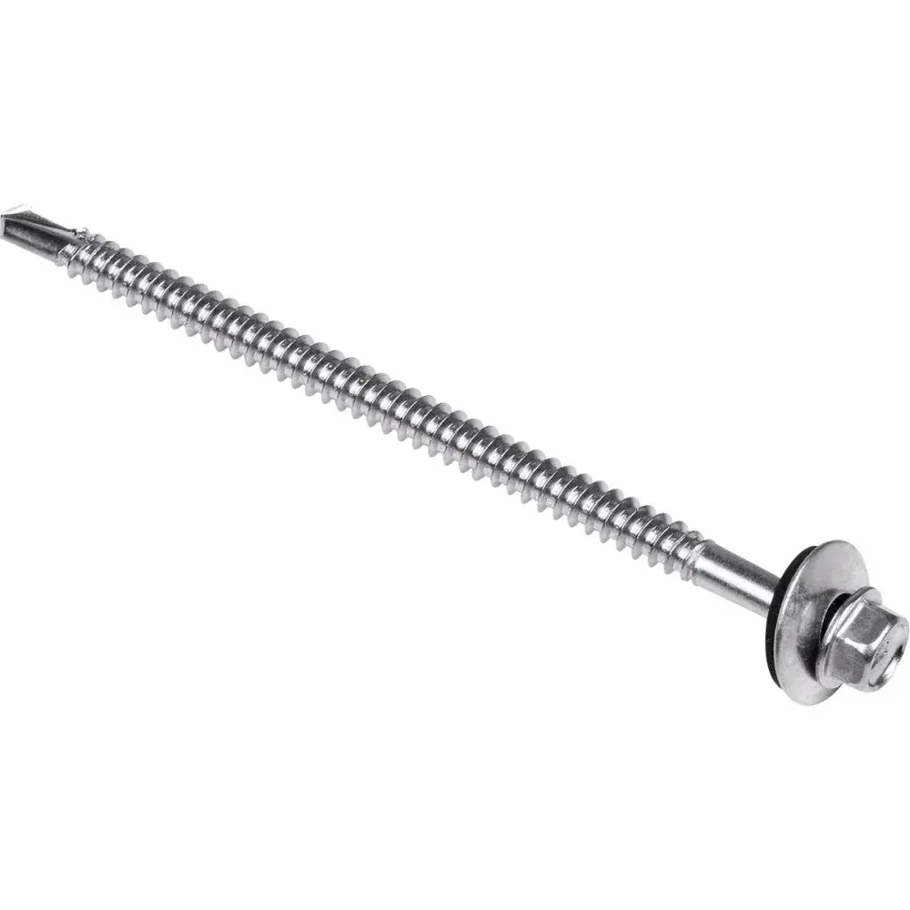 Parafuso ponta broca cs inox 5,5MMN°12 100 peç Worker — fotografia 4