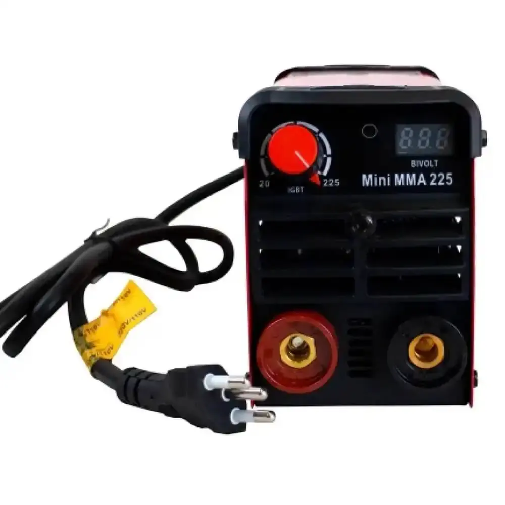 Máquina de solda inversora 225 mini bivolt MMA-225 USK — fotografia 4