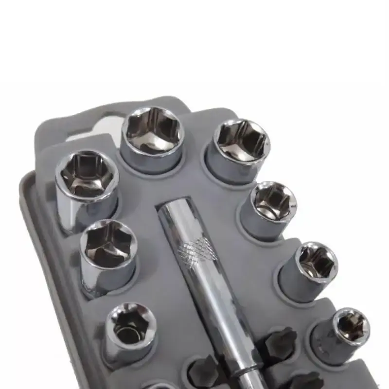 Kit soquetes bits fenda phillips. allen e torx com case 6007 Brasfort — fotografia 4