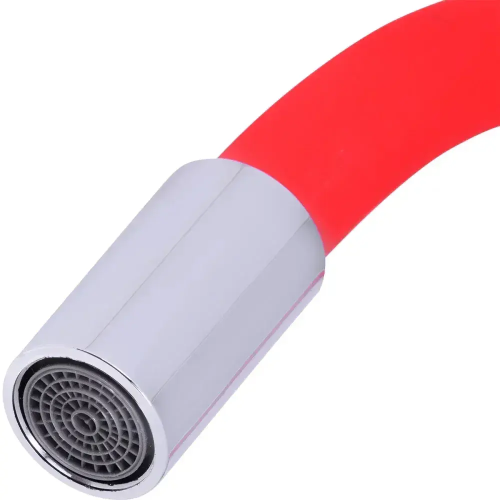 Torneira para cozinha com bica flexível C98 vermelha 1/2 Liege — fotografia 7