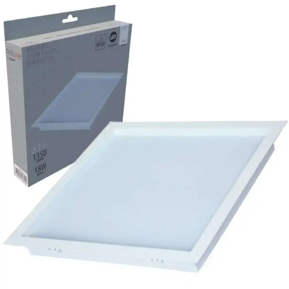 Painel led plafon embutir 18W 6500K luz branca bivolt Avant