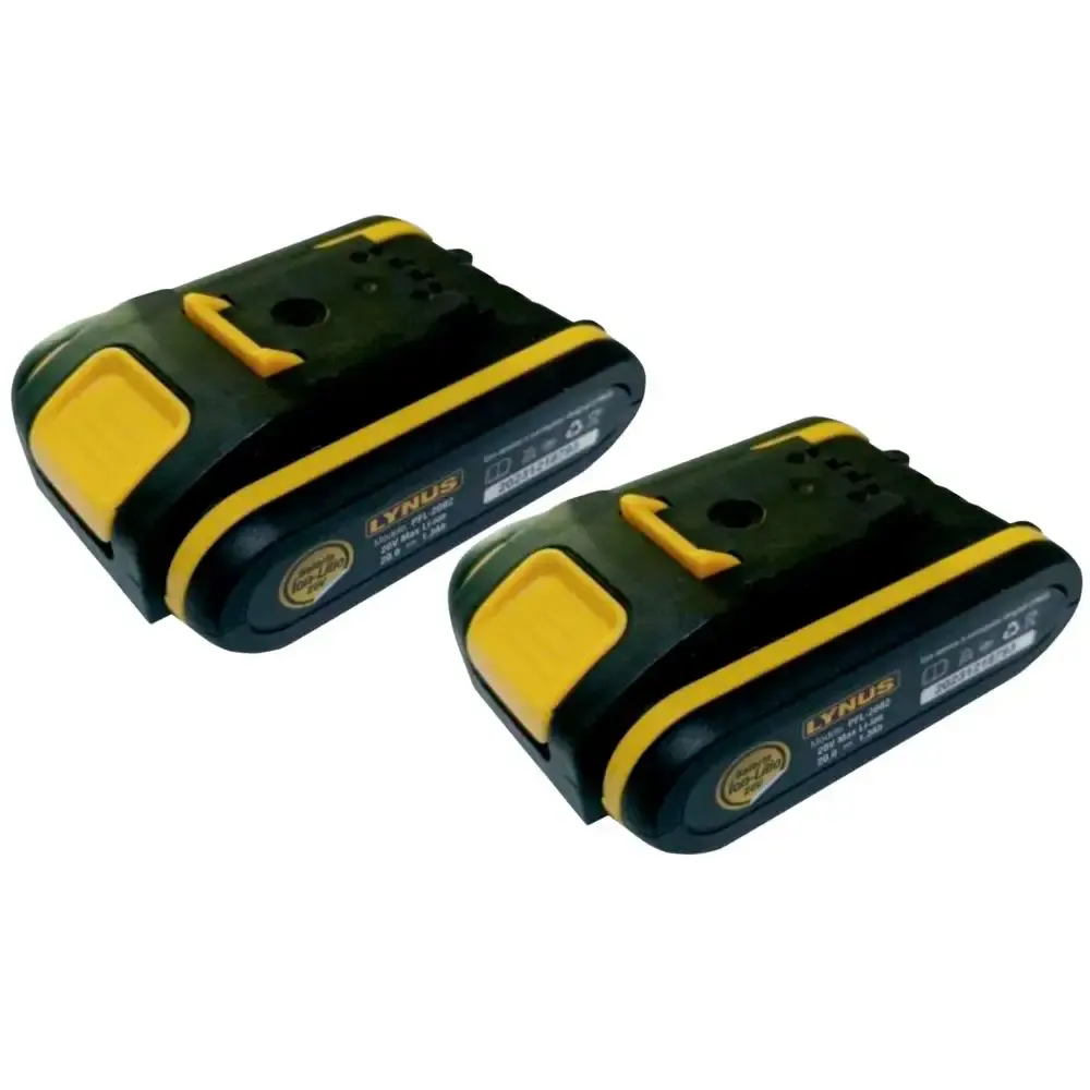 Parafusadeira furadeira impacto com 2 baterias 20V carregador e maleta PFL-20B2 Lynus — fotografia 4