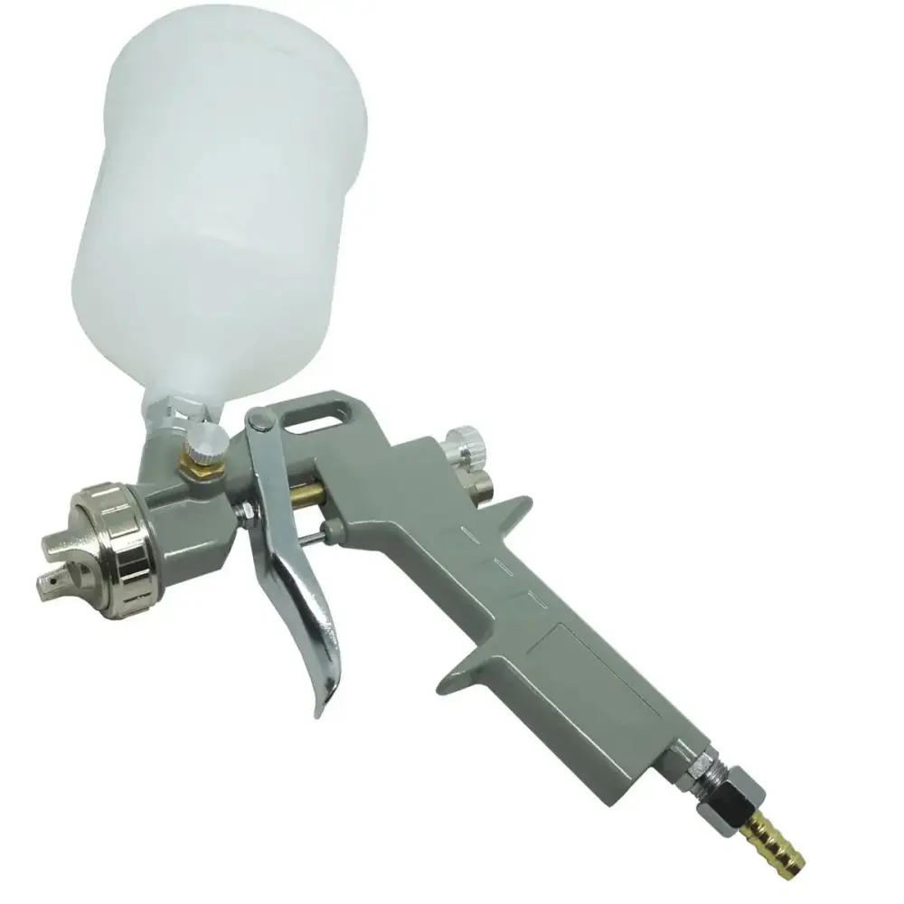 Pistola de pintura gravidade 3 bicos 1,2 1,5 e 1,8 MM 600ML EVPPG600-3B evald ImportWay — fotografia 2