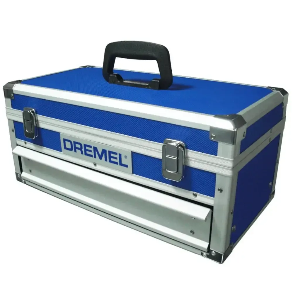 Maleta de metal para micro retífica e acessórios 31552 Dremel — fotografia de referência