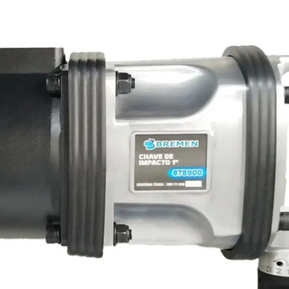 Chave de impacto pneumática 1 POL 4200 nm com maleta e soquetes Bremen — fotografia 5