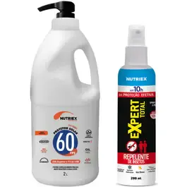 Protetor solar 60 FPS 2 litros com repelente 200ML Nutriex — fotografia 2